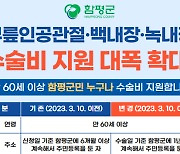 함평군, 무릎인공관절 등 노인성질환 의료비 지원 확대