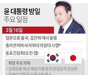 [그래픽] 윤 대통령 방일 주요 일정