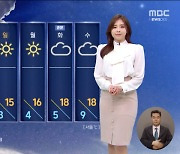 [날씨] 중부, 내일 오전까지 옅은 황사‥내일 출근길 쌀쌀 서울 0도