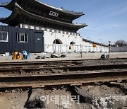 [포토] 광화문 앞 전차 철로
