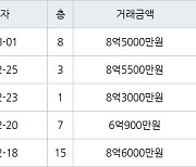 서울 장지동 송파꿈에그린아파트 51㎡ 8억6000만원에 거래