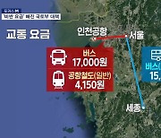 [포커스M]인천-서울 1.7만 원 '철도요금 4배' 외면받는 공항버스
