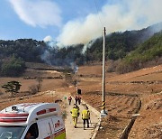 건조특보 속 정선서 산불…2시간 25분만에 진화(종합)