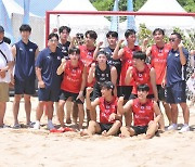 한국 비치핸드볼, 아시아선수권서 중국 꺾고 국제대회 첫 승