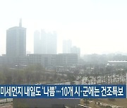 전북 미세먼지 내일도 ‘나쁨’…10개 시·군에는 건조특보