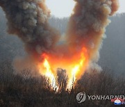 北 단거리미사일 화염 'V형'…'사일로·수직발사대' 발사 추정