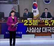 MBN 뉴스7 오프닝 '윤석열 대통령의 정면 돌파' - 3월 21일