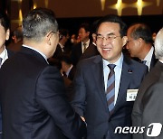 국민보고대회 참석한 김기현·박홍근