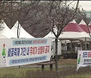 울산 벚꽃축제 앞두고 불법 텐트 철거…반발