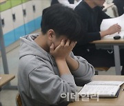 [포토] 시험 전 정신집중