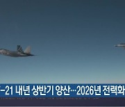 KF-21 내년 상반기 양산…2026년 전력화