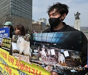 양평 개 아사 사건 처벌 촉구 기자회견