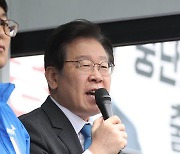 보궐선거 지지 호소하는 이재명 대표
