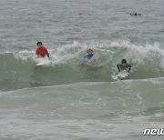 [화보]'파도를 가르며'…2023 포항메이어스컵 서핑 챔피언십