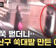 [자막뉴스] 용산구 주민 신고 빗발...CCTV에 포착된 범행