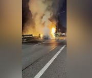 경기 평택 경부고속도로서 차량 화재‥50대 운전자 대피