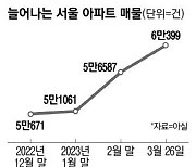 서울 아파트 매물 5개월 만에 6만건 돌파