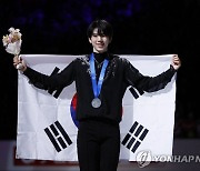 '韓 피겨 새 역사 썼다' 차준환, 세계선수권 男 최초 은메달