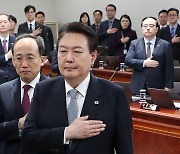 국무회의 참석한 윤석열 대통령과 김성한 국가안보실장
