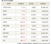 [fnRASSI]장마감, 코스닥 상승 종목(LB인베스트먼트 30.0% ↑)