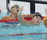 한 번에 3명 A기록 통과…한국수영 AG 단체전 金 '꿈이 아니다'