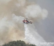 화천 산불 대응1단계 발령… 헬기 17대 투입