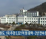 강원도, 1회 추경 5,321억 원 증액…2년 연속 8조 편성