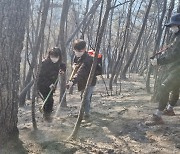 화천 산불 18시간 만에 진화···산림 68㏊ 소실 추정