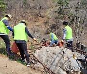 농협 삼척시지부, 건보·한전과 영농폐기물 수거 활동