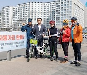 김태우 강서구청장, 직접 자전거 타고 자전거도로 안전점검 실시