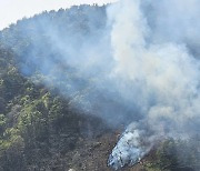 산청군 지리산국립공원 구역서 산불…50여분만에 진화
