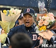 이승엽 감독 ‘선수때보다 더 짜릿해’ [MK포토]