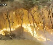 [영상]홍성 산불 매섭게 확산 '대응 3단계'..인왕산도 6시간째 진화중