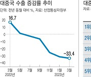 ‘-33.4%’…3월 대중국 수출 14년 만에 최대폭 감소