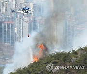 서울 도심 인왕산에 산불