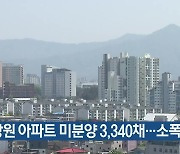 강원 아파트 미분양 3,340채…소폭 감소