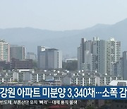 강원 아파트 미분양 3,340채…소폭 감소