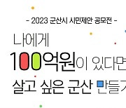 '나에게 100억 있다면?' 군산시, '지역소멸 극복' 시민제안 공모