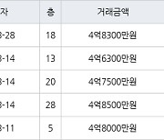 용인 신갈동 신흥덕 롯데캐슬레이시티 59㎡ 4억8300만원에 거래