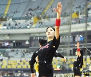 [ST포토] 치어리더 김이서 '어마무시한 다리길이'