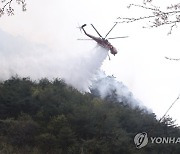 주불 진화까지 계속 투입되는 진화 헬기