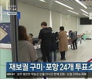 경북 재보궐 구미·포항 24개 투표소서 진행