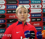 각오 밝히는 여자축구대표팀 조소현[스경포토]