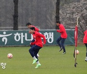 여자축구대표팀 잠비아전 대비 훈련[스경포토]