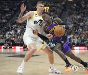 Lakers Jazz Basketball