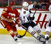 Blackhawks Flames Hockey