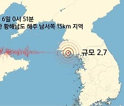 북한 황해남도 해주에서 규모 2.7 지진