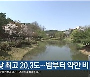 울산 오늘 낮 최고 20.3도…밤부터 약한 비