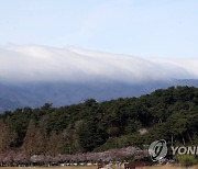 흰 구름 이불 덮은 백두대간