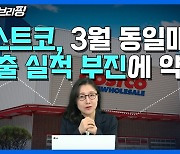 코스트코, 3월 매출실적 실망에 약세(영상)